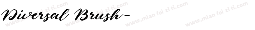 Diversal Brush字体转换